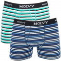 2PACK Boxershorts til mænd Molvy flerfarvet (KP-044-BEU)