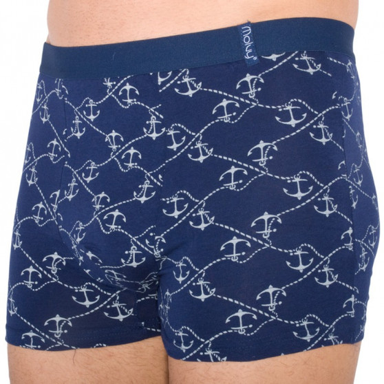 2PACK Boxershorts til mænd Molvy mørkeblå (KP-042-BEU)