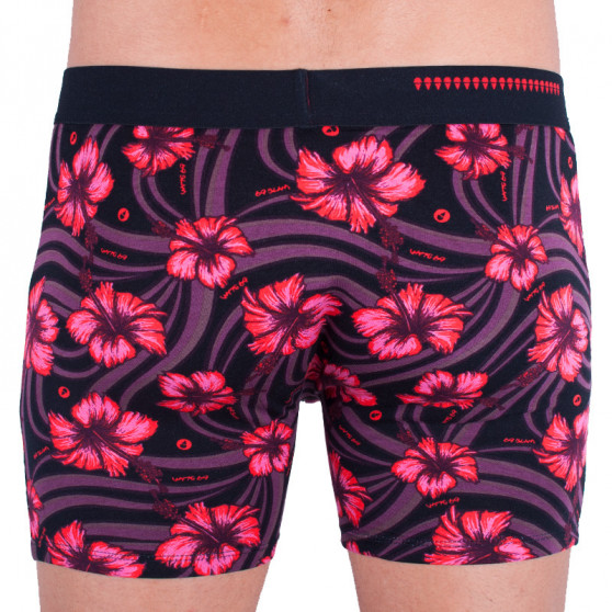 Boxershorts til mænd 69SLAM fit bamboo hibiscus red