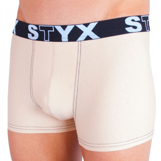 Boxershorts til mænd Styx sport gummi beige (G3)