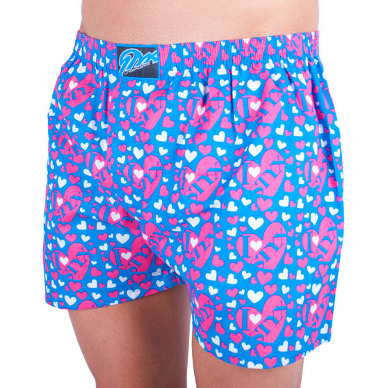 Boxershorts til mænd Styx art klassisk gummi blue hearts (A652)