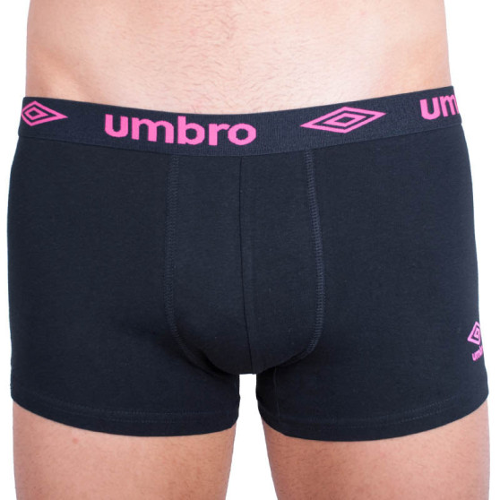 Boxershorts til mænd Umbro kort sort og pink