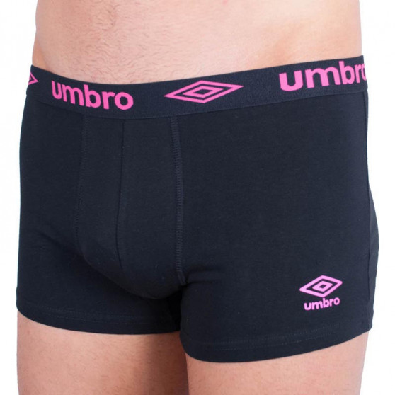 Boxershorts til mænd Umbro kort sort og pink