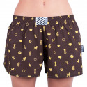 Dameshorts Infantia brun med print DTKG6