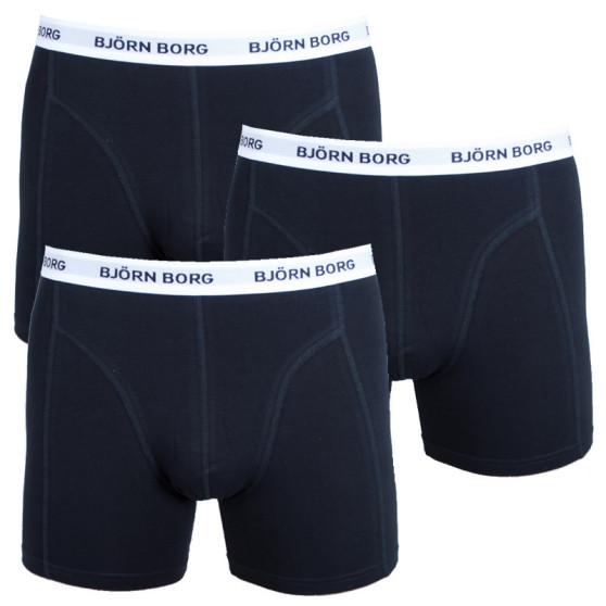 3PACK Boxershorts til mænd Bjorn Borg sort (9999-1028-90011)