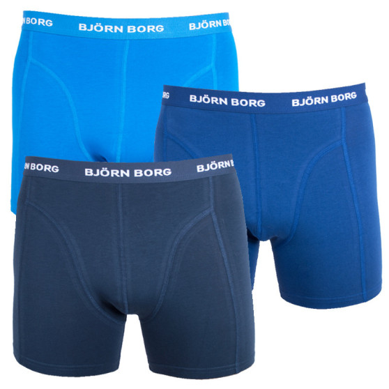 3PACK Boxershorts til mænd Bjorn Borg blå (9999-1024-71191)