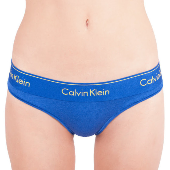 G-streng til kvinder Calvin Klein blå (F3786E-PZ6)