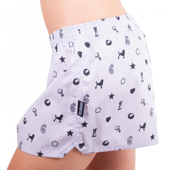 Dameshorts Infantia lyslilla med print DTKG17