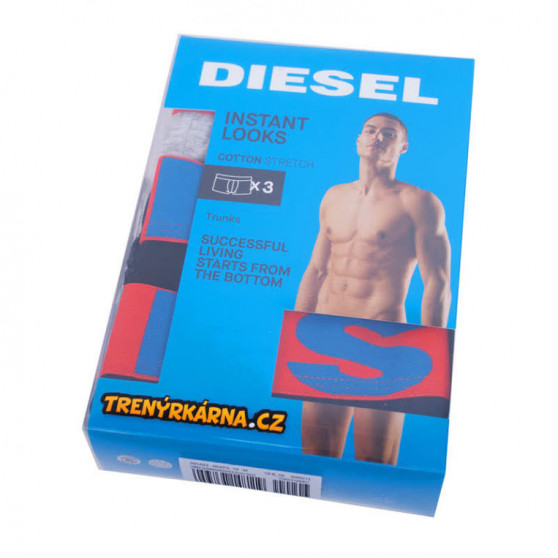 3PACK Boxershorts til mænd Diesel flerfarvet (00SAB2-0GAPG-10)