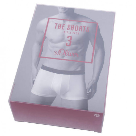 3PACK Boxershorts til mænd S.Oliver hvid (26.899.97.4243.12B7)