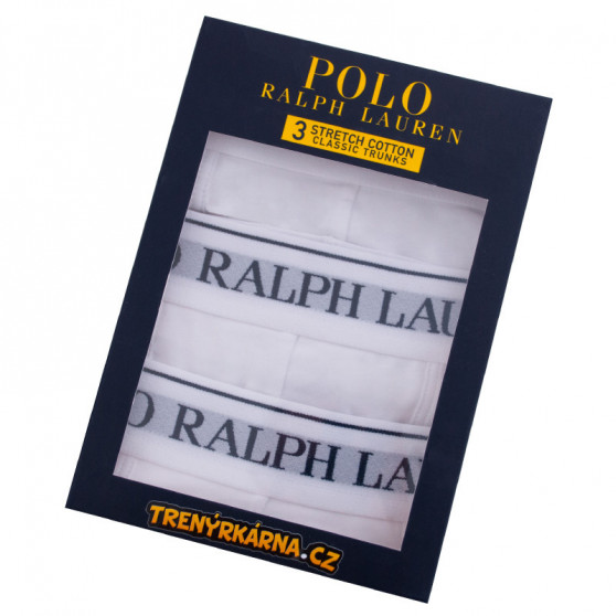 3PACK Boxershorts til mænd Ralph Lauren hvid (714513424001)