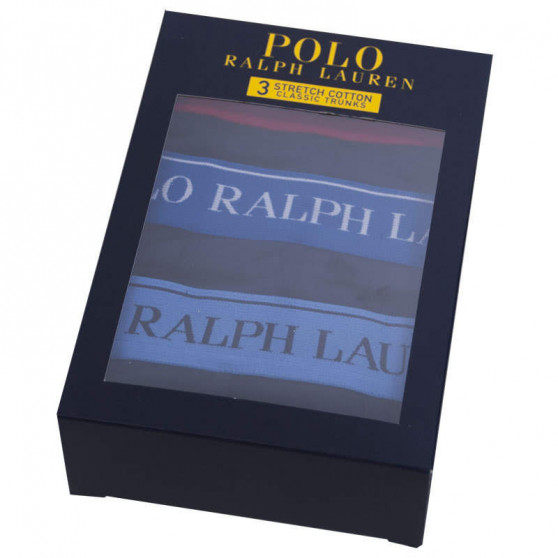 3PACK Boxershorts til mænd Ralph Lauren mørkeblå (714713772004)