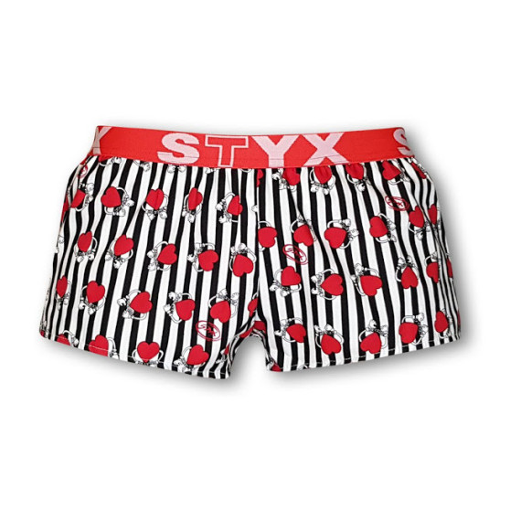 Dameshorts Styx kunst sport gummihjerter (T752)