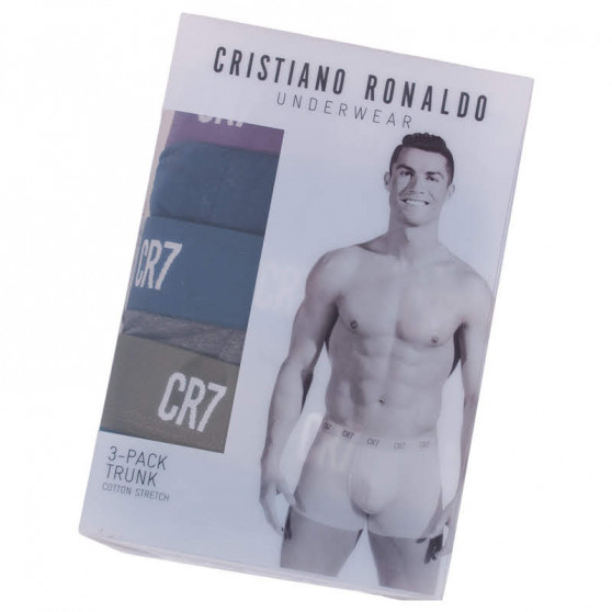 3PACK Boxershorts til mænd CR7 flerfarvet (8100-49-647)