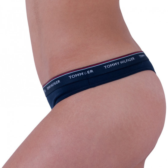 3PACK G-streng til kvinder Tommy Hilfiger mørkeblå (UW0UW00048 416)