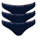 3PACK G-streng til kvinder Tommy Hilfiger mørkeblå (UW0UW00048 416)