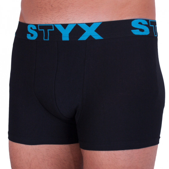 Boxershorts til mænd Styx sport gummi overstørrelse sort (R961)