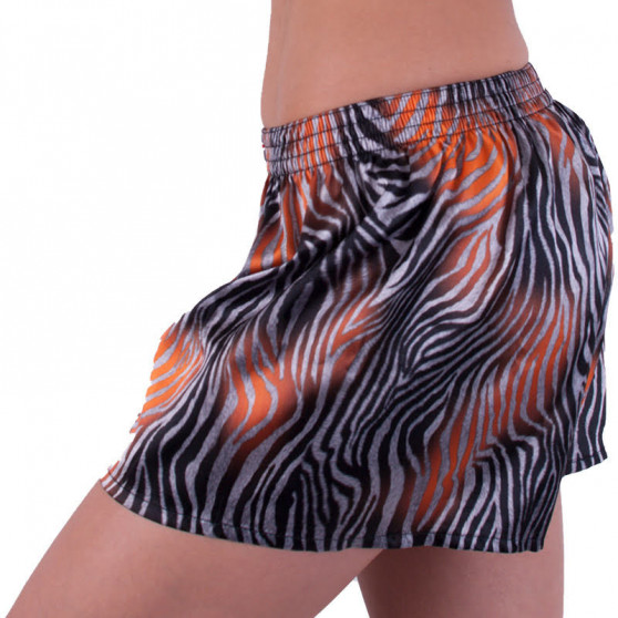 Dameshorts Styx klassisk gummi satin flerfarvet (L683)