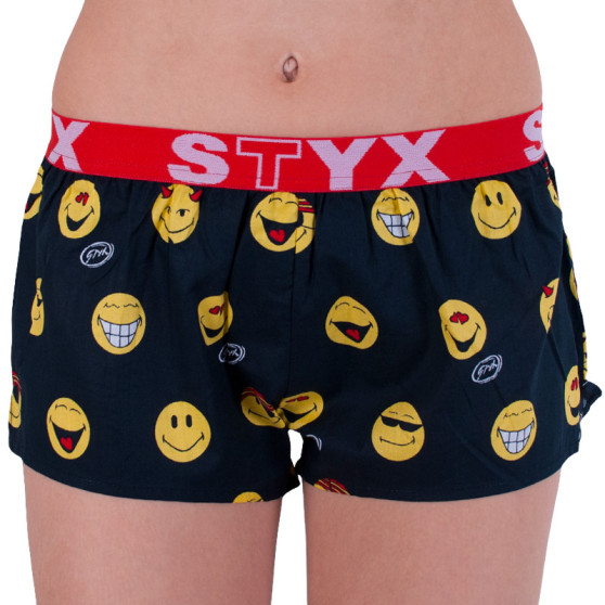 Dameshorts Styx kunst sport gummi smileys (T552)