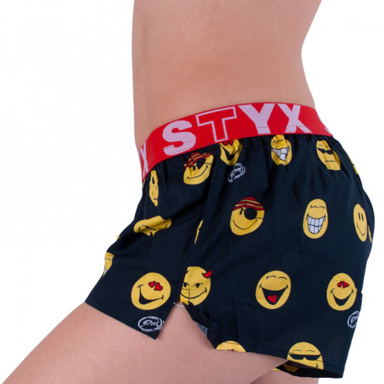 Dameshorts Styx kunst sport gummi smileys (T552)