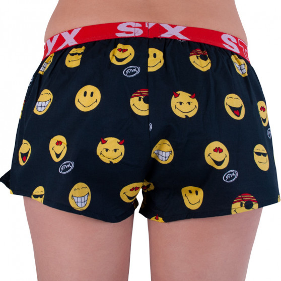 Dameshorts Styx kunst sport gummi smileys (T552)