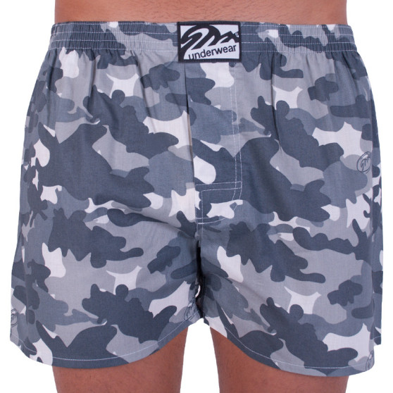 Boxershorts til mænd Styx art klassisk gummi grey camouflage (A656)