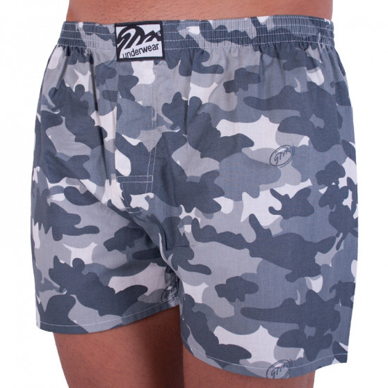 Boxershorts til mænd Styx art klassisk gummi grey camouflage (A656)