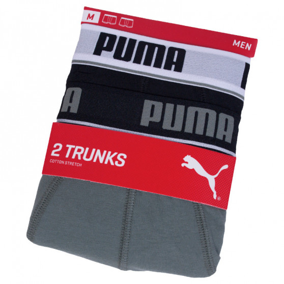 2PACK Boxershorts til mænd Puma sort grå (671012001 315)