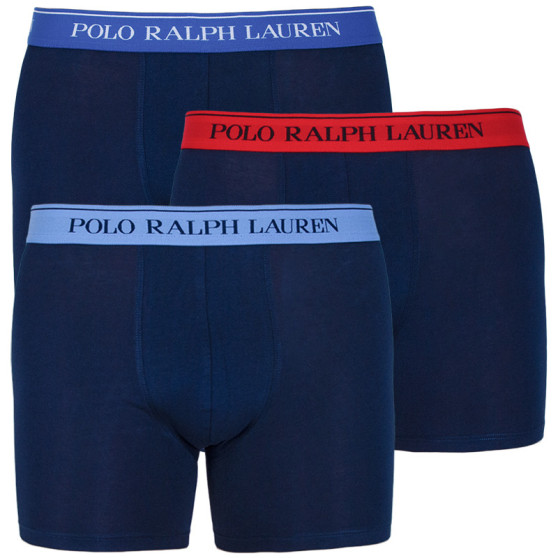 3PACK Boxershorts til mænd Ralph Lauren mørkeblå (714713772004)