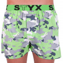 Boxershorts til mænd Styx art sports gummi green camouflage (B559)