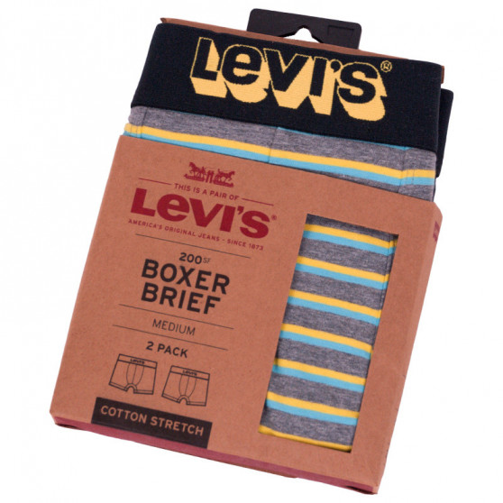 2PACK Boxershorts til mænd Levis flerfarvet (995004001 758)