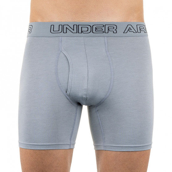 3PACK Boxershorts til mænd Under Armour grå (1277279 039)