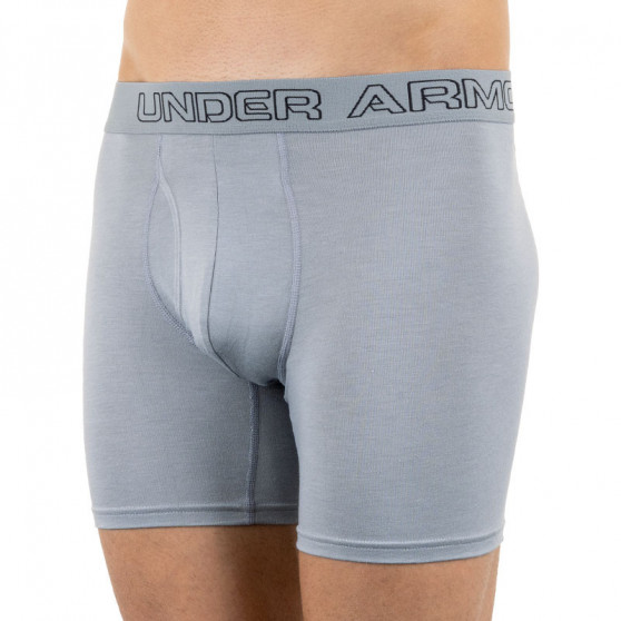 3PACK Boxershorts til mænd Under Armour grå (1277279 039)