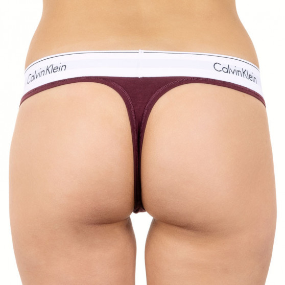 G-streng til kvinder Calvin Klein burgundy (F3786E-MDO)