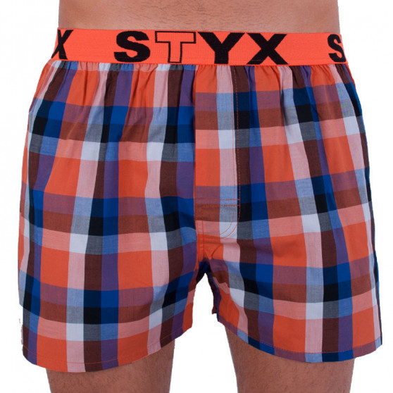 3PACK Boxershorts til mænd Styx sport elastik flerfarvet (B7100406)