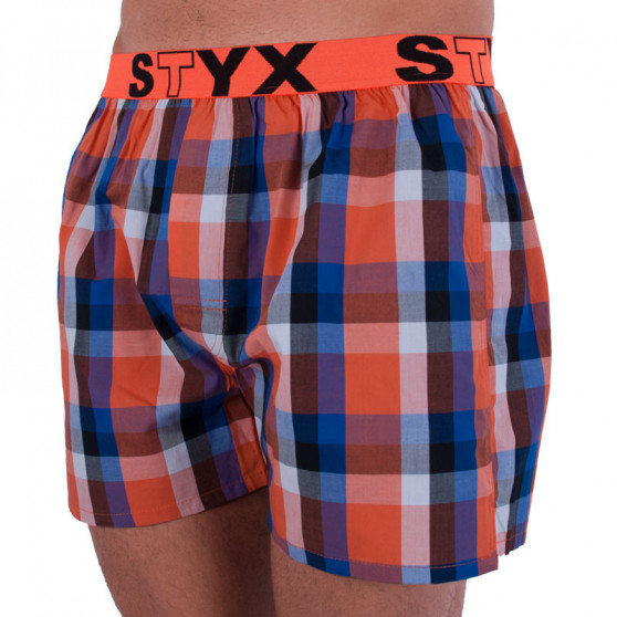 3PACK Boxershorts til mænd Styx sport elastik flerfarvet (B7100406)