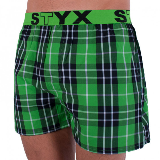 3PACK Boxershorts til mænd Styx sport elastik flerfarvet (B7100406)