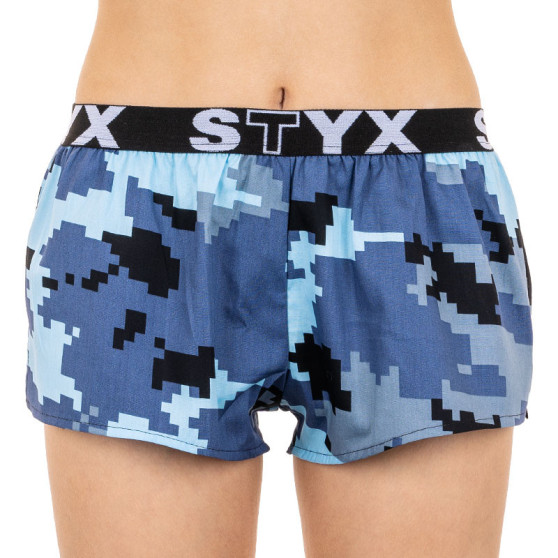 Dameshorts Styx art sportsgummi camouflage digital (T657)