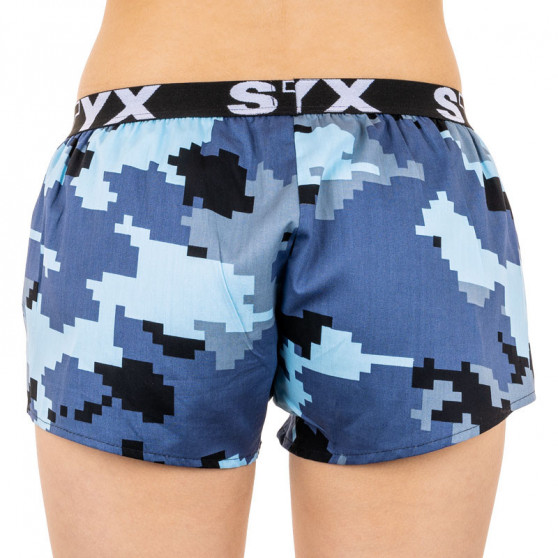 Dameshorts Styx art sportsgummi camouflage digital (T657)