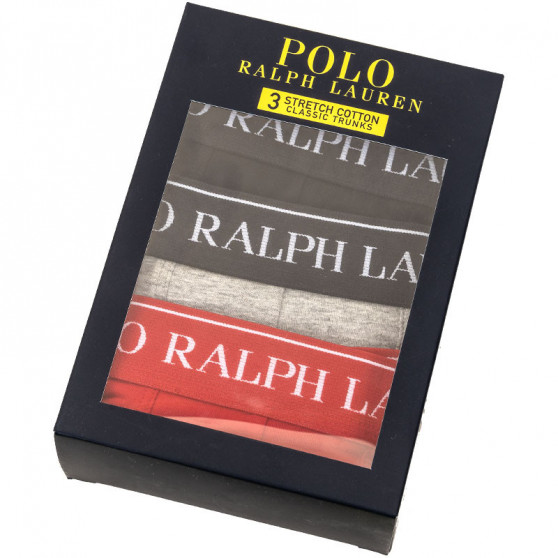 3PACK Boxershorts til mænd Ralph Lauren flerfarvet (714662050022a)