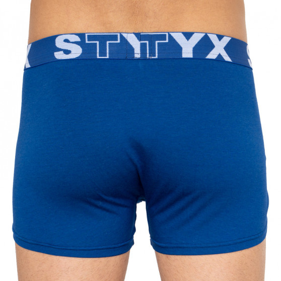 Boxershorts til mænd Styx sport elastik overstørrelse mørkeblå (R968)