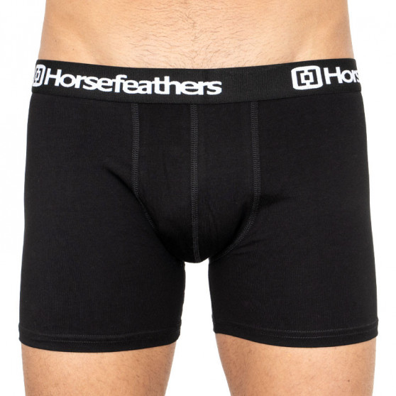 3PACK Boxershorts til mænd Horsefeathers sort (AM067A)