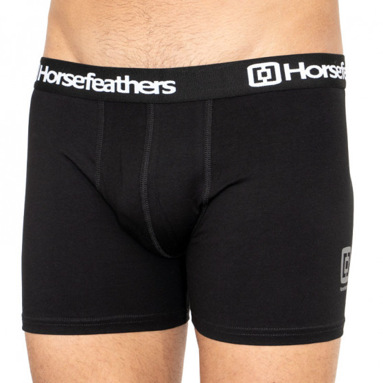 3PACK Boxershorts til mænd Horsefeathers sort (AM067A)