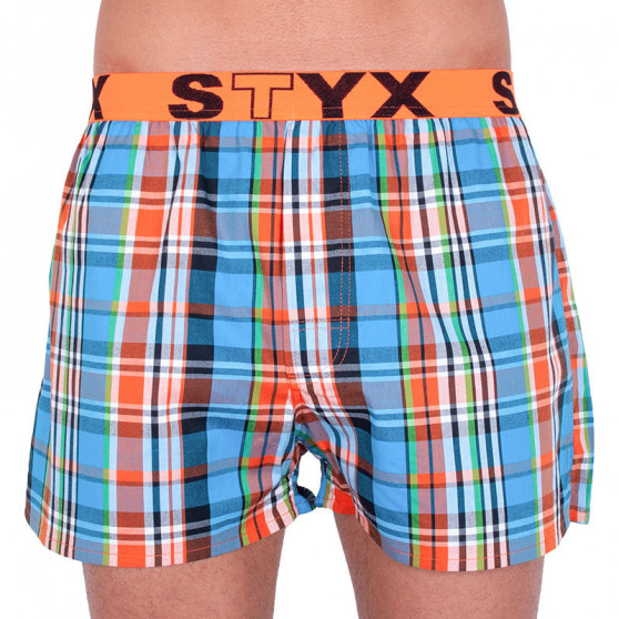 3PACK Boxershorts til mænd Styx sport elastik flerfarvet (B7343536)