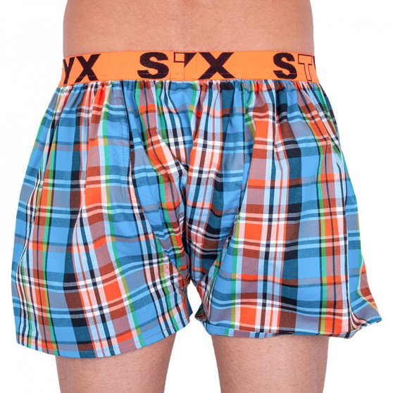 3PACK Boxershorts til mænd Styx sport elastik flerfarvet (B7343536)