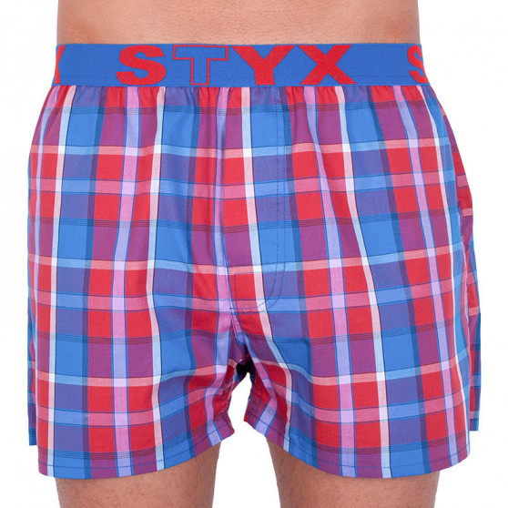 3PACK Boxershorts til mænd Styx sport elastik flerfarvet (B7343536)