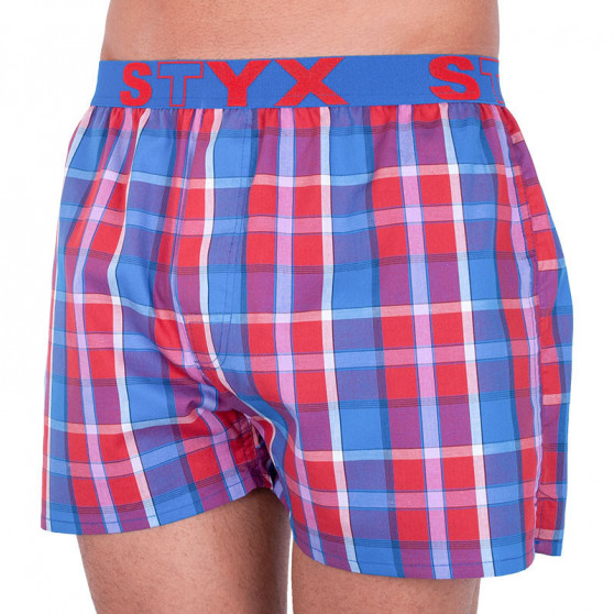 3PACK Boxershorts til mænd Styx sport elastik flerfarvet (B7343536)