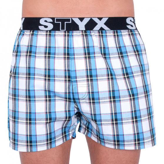 3PACK Boxershorts til mænd Styx sport elastik flerfarvet (B7343536)