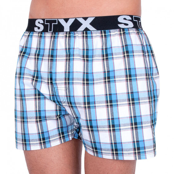 3PACK Boxershorts til mænd Styx sport elastik flerfarvet (B7343536)