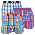 3PACK Boxershorts til mænd Styx sport elastik flerfarvet (B7343536)